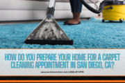 how to prepare for carpet cleaning appointment San Diego