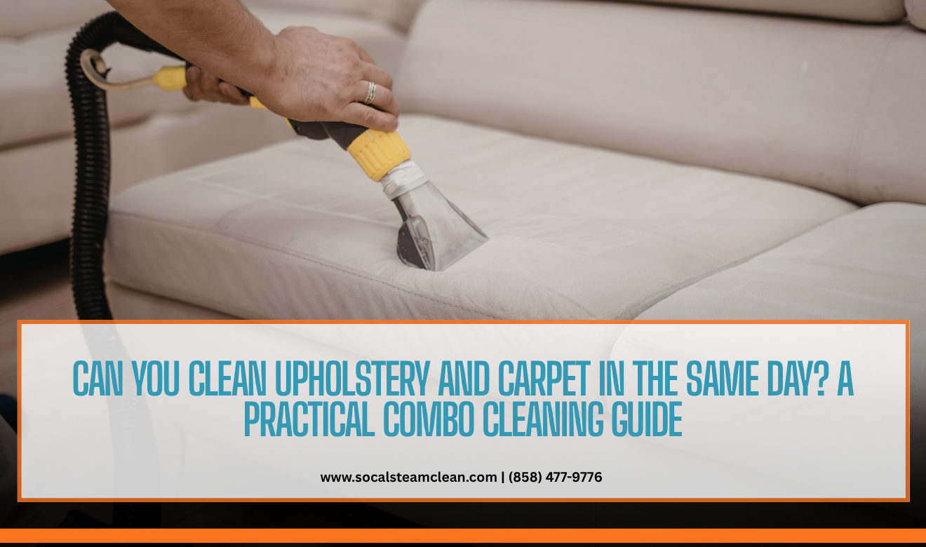 upholstery and carpet cleaning combo