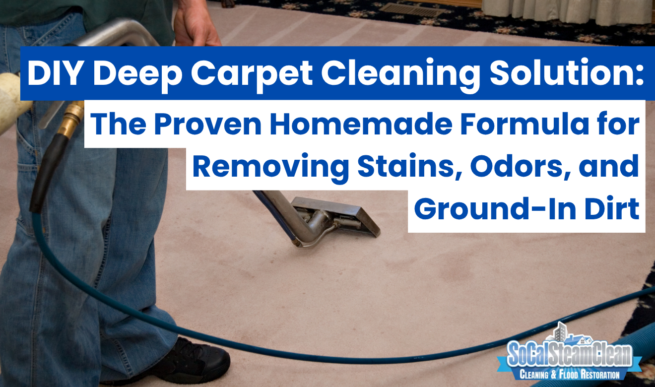 DIY deep carpet cleaning solution