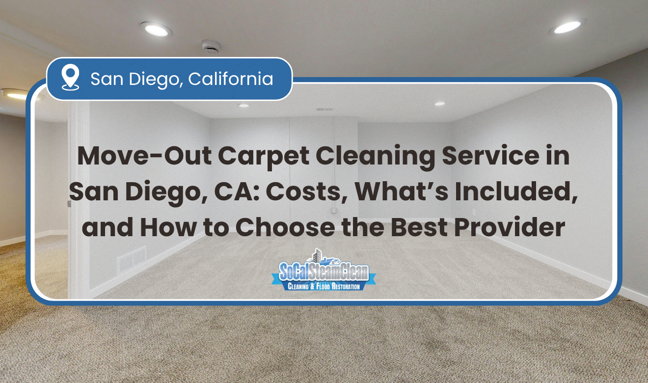 Move-out carpet cleaning service San Diego